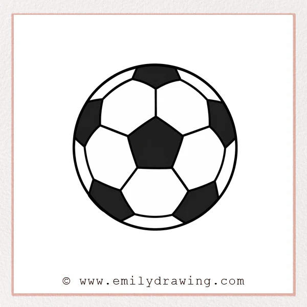 Preview of Soccer Ball drawing